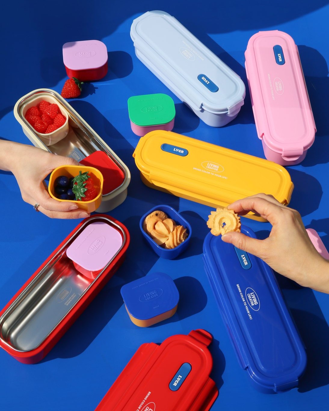 KEEPER LONG lunchboxes and mini sauce containers
